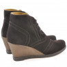 Damskie botki 3230-1 cafe welur