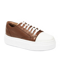 Damskie buty sportowe 6083 brązowe połączone