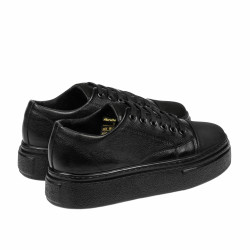 Damskie buty sportowe 6083 czarne kombinowane