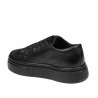 Damskie buty sportowe 6083 czarne kombinowane
