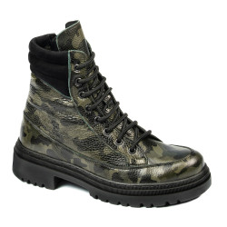 Buty damskie 3362 khaki kamuflażowe