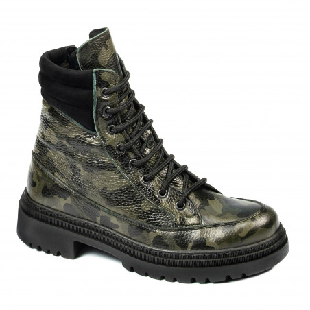 Buty damskie 3362 khaki kamuflażowe
