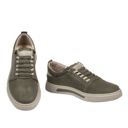 Męskie buty casual 982 bufo kaki kombinowane