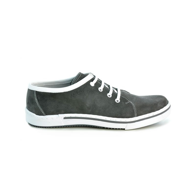 Buty casual / sport męskie 722 szary welur