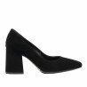 Eleganckie buty damskie 1315 czarny welur