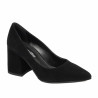 Eleganckie buty damskie 1315 czarny welur
