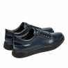 Buty casual męskie 982 indygo kombinowane