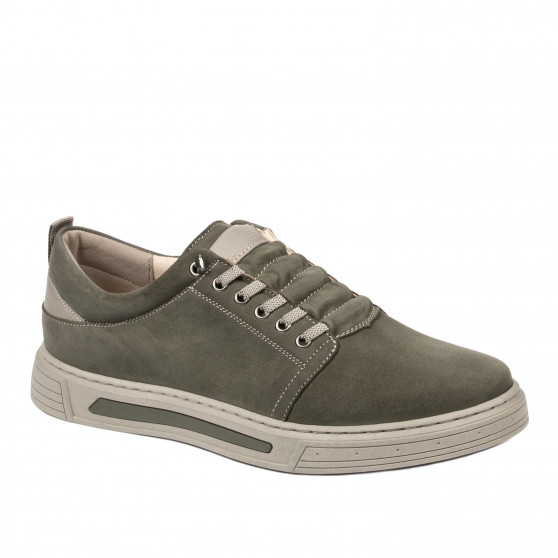 Męskie buty casual 982 bufo kaki kombinowane