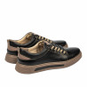 Buty casual męskie 982 czarne łączone