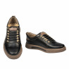 Buty casual męskie 982 czarne łączone
