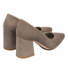 Eleganckie buty damskie 1315 zamsz w kolorze piaskowym