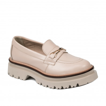 Damskie buty casual 6086 kremowe
