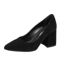 Eleganckie buty damskie 1315 czarny welur