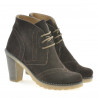 Damskie botki 3230 cafe welur
