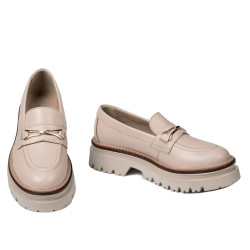 Damskie buty casual 6086 kremowe