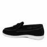 Damskie mokasyny 6082 czarny welur