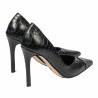 Damskie eleganckie buty 1330 czarny krokodyl