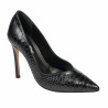 Damskie eleganckie buty 1330 czarny krokodyl