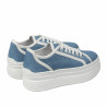 Damskie buty sportowe 6089 jeans niebieski kombinowany