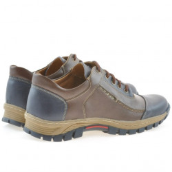Buty sportowe męskie 852 indigo + brąz 1