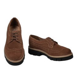 Damskie buty casual 6085 bufo brązowe