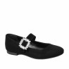 Baleriny damskie 1314 czarny welur