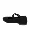 Baleriny damskie 1314 czarny welur