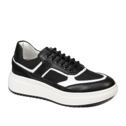 Buty sportowe damskie 6087 czarno połączone