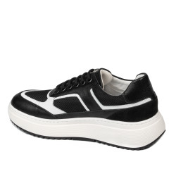 Buty sportowe damskie 6087 czarno połączone