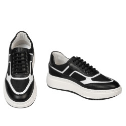 Buty sportowe damskie 6087 czarno połączone