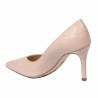Damskie eleganckie buty 1325 croco beżowe