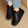 Damskie buty sportowe 6083 czarne kombinowane lifestyle