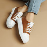 Damskie buty sportowe 6083 brązowe połączone lifestyle