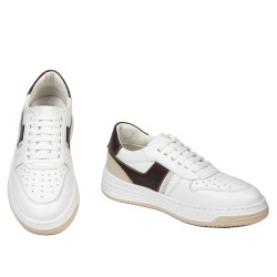 Damskie buty sportowe 6088 biały+beżowy