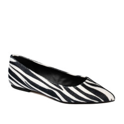 Baleriny damskie 1341 zebra