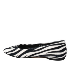 Baleriny damskie 1341 zebra