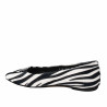 Baleriny damskie 1341 zebra