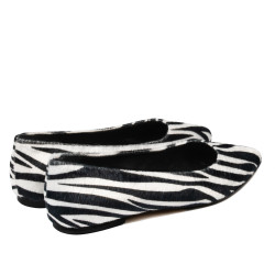 Baleriny damskie 1341 zebra