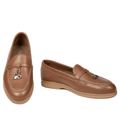 Mokasyny damskie 6082 biz camel