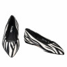 Baleriny damskie 1341 zebra