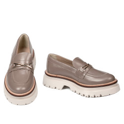 Buty casual damskie 6086-1 cappuccino