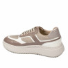 Buty sportowe damskie 6087 piaskowy kombinowany