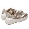 Buty sportowe damskie 6087 piaskowy kombinowany
