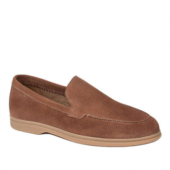 Mokasyny męskie 980 camel welur