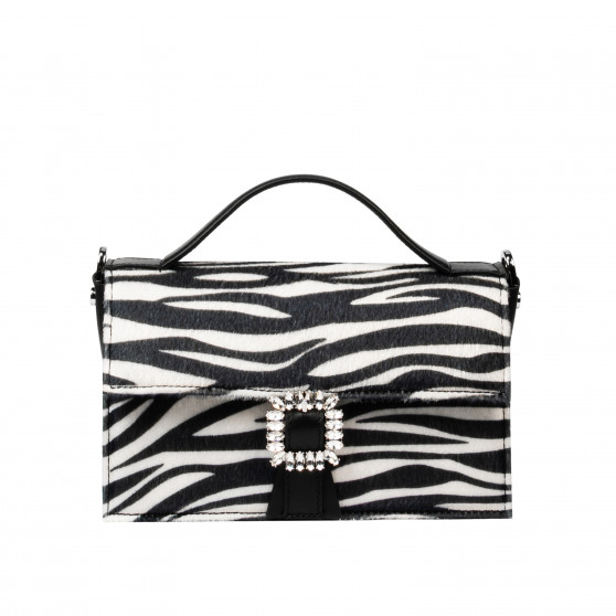 Damska torebka ręczna 039g 01 cavallino zebra