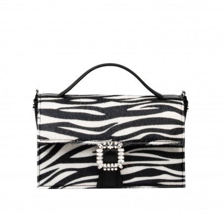 Damska torebka ręczna 039g 01 cavallino zebra