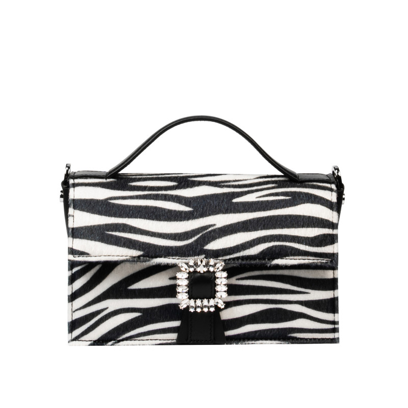 Damska torebka ręczna 039g 01 cavallino zebra