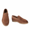 Mokasyny męskie 980 camel welur