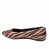 Baleriny damskie 1341 zebra camel