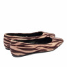 Baleriny damskie 1341 zebra camel